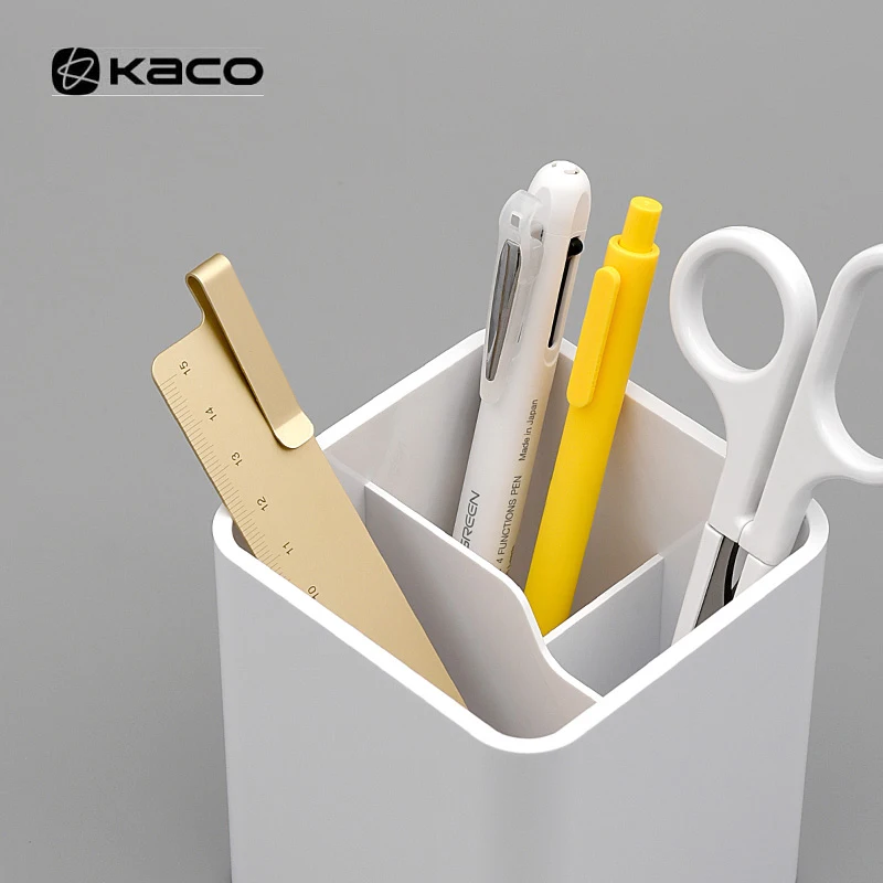 kaco lemo caneta titular para escritorio caixa de armazenamento multifunction criativo branco papelaria lapis titular escola escritorio estationeri 01