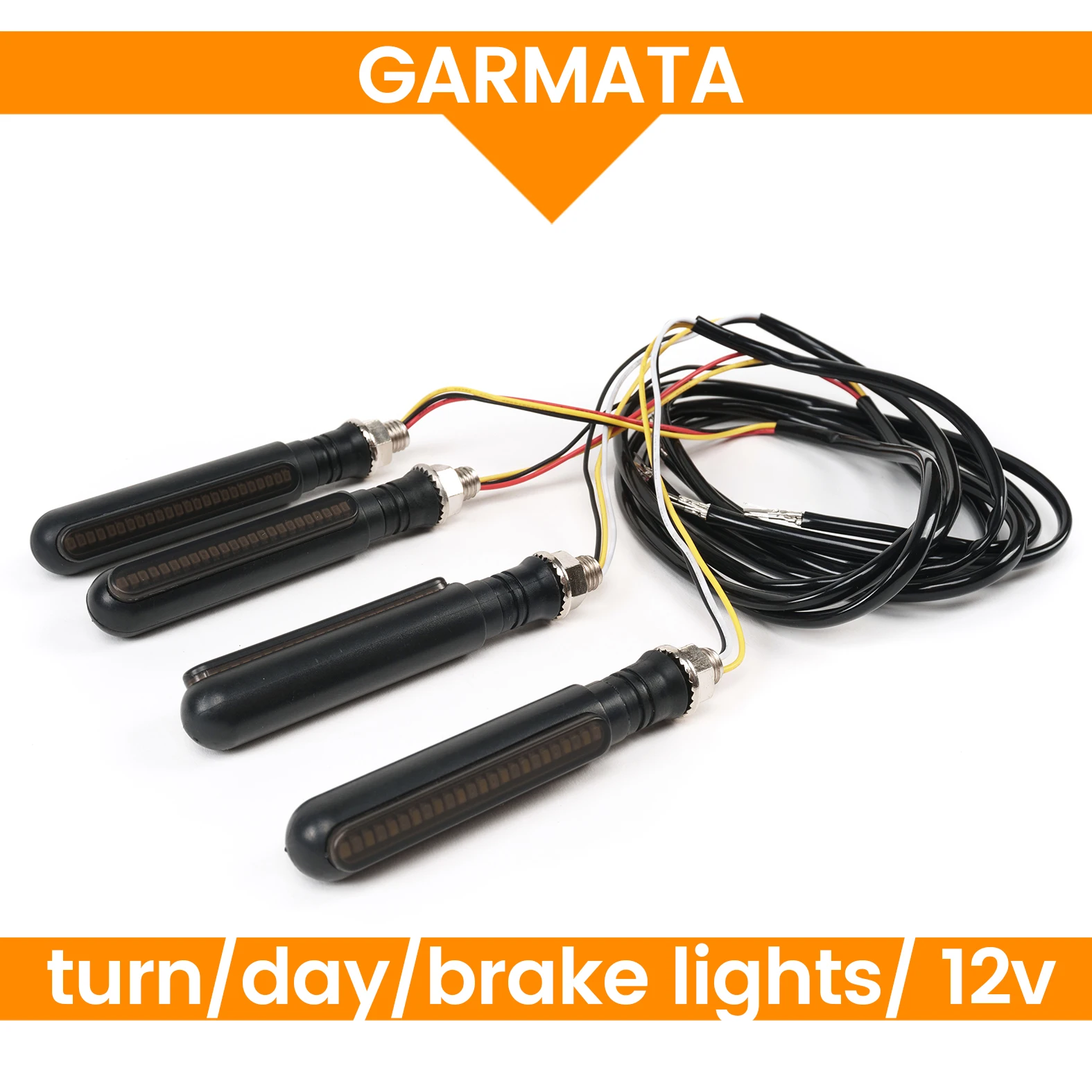 GARMATA 4pcs LED motorcycle e-bike turn signal /day/brake lights/ 12v waterproof high quality ebike rear light