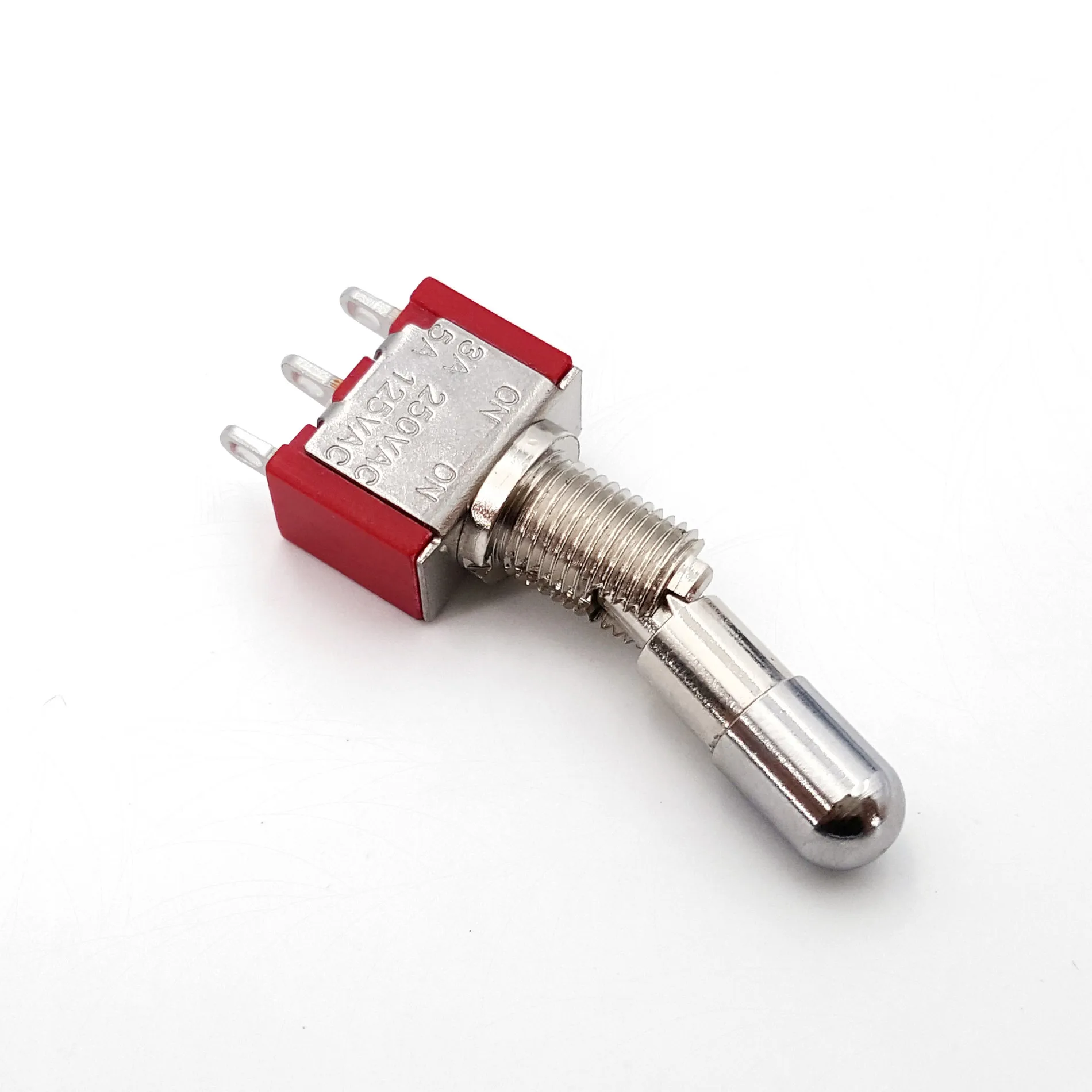 SH T80-T Series Round Top Anti-mishandling Locking Lever 6.35mm Panel Mount Mini Toggle Switch