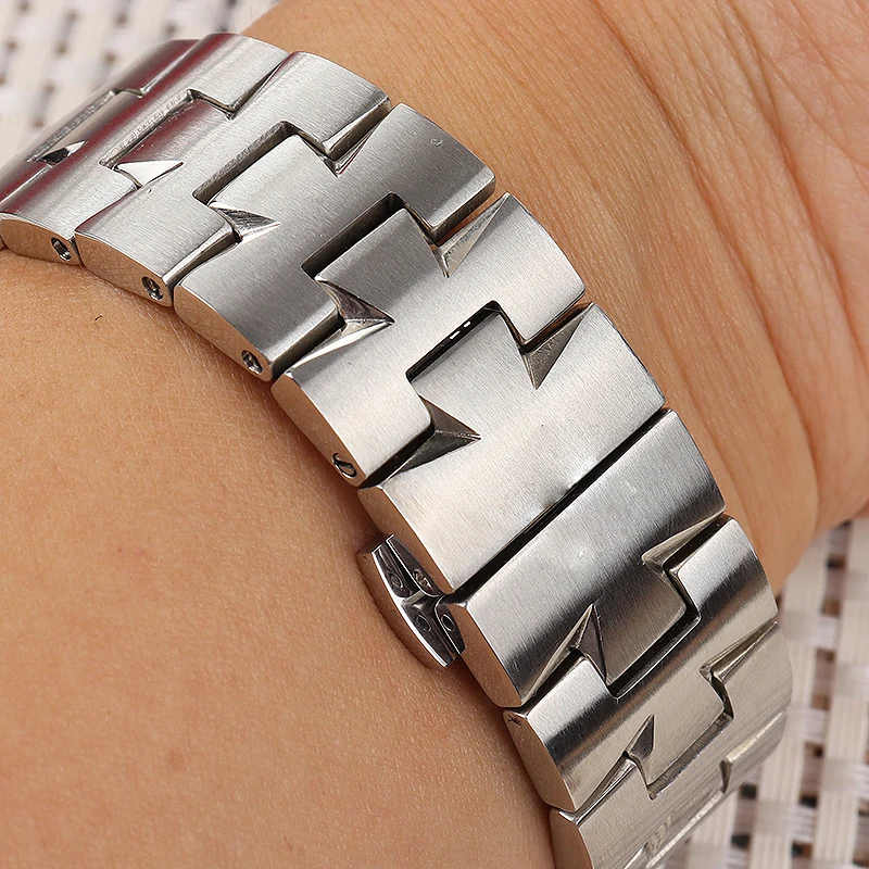 Replacement metal strap For VC 47040 series Stainless steel watchband 7mm8mm silver bracelet men\'s watch chain Replacement meta