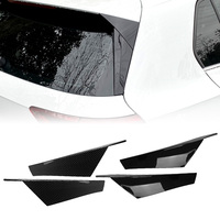 For VW Golf 8 2020-2021 Car Rear Window Spoiler Side Wing Trim Cover Decoration Carbon Fiber/Gloss Black For Volkswagen Golf MK8