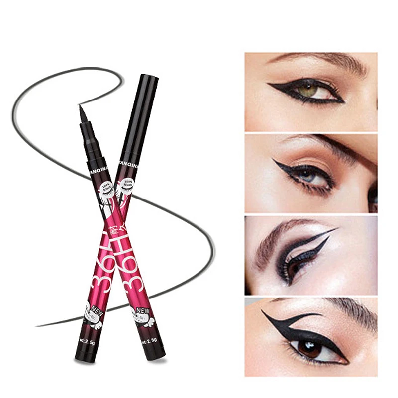 36H Long-lasting Waterproof Liquid Eyeliner Pencil Women Girls Black Make up Cosmetics Pen Eye Liner Pen Lady Beauty Tool