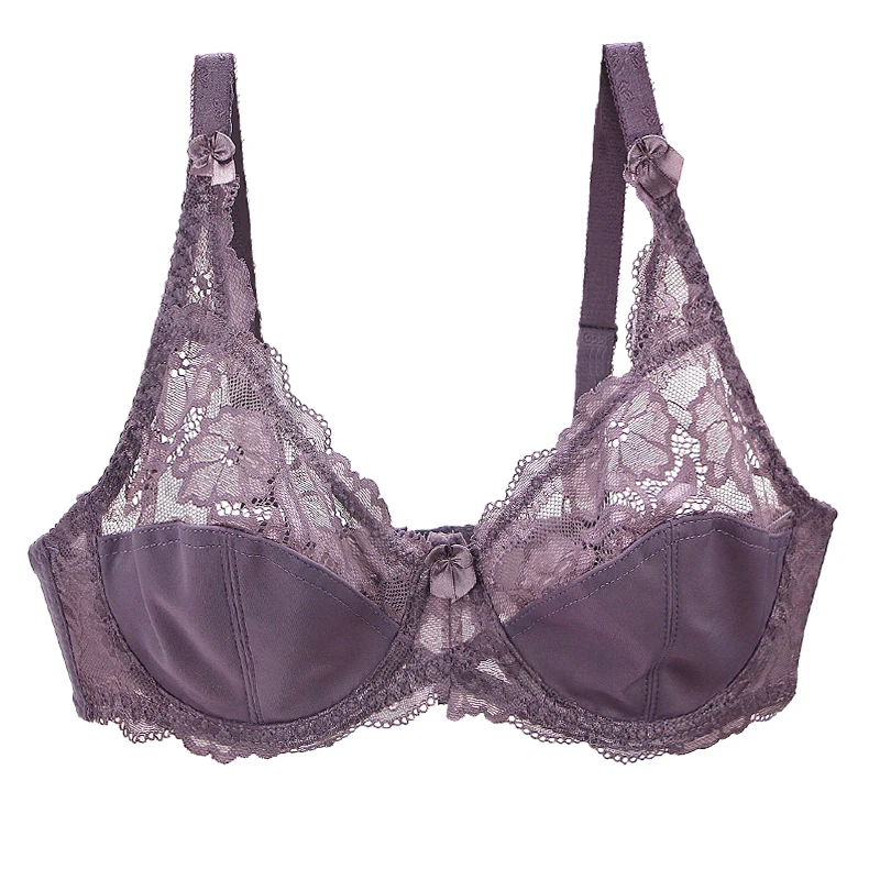 2022 New Sexy Lace CDE Bras Fashion Embroidery Print Cotton Brand Large Size Full Cup Strappy For Women Underwear