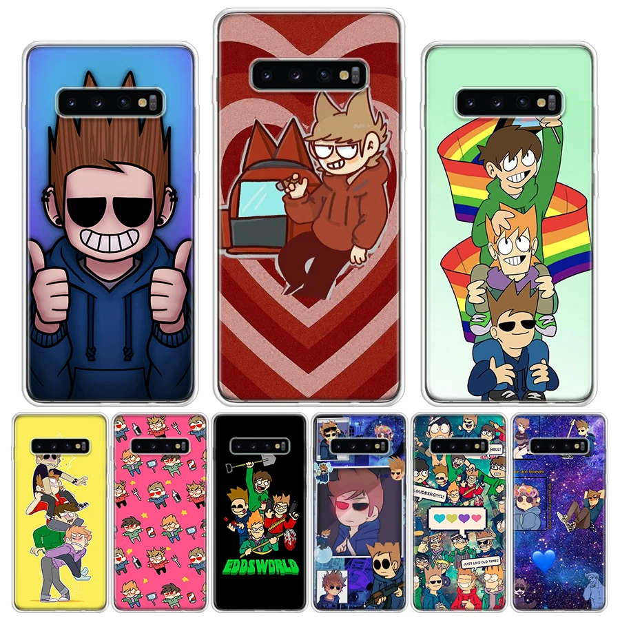 Силиконовый чехол с аниме Eddsworld для телефона Samsung Galaxy S23 S24 Ultra S21 S20 FE S22 S10 Plus S10E S9 S8 + чехол
