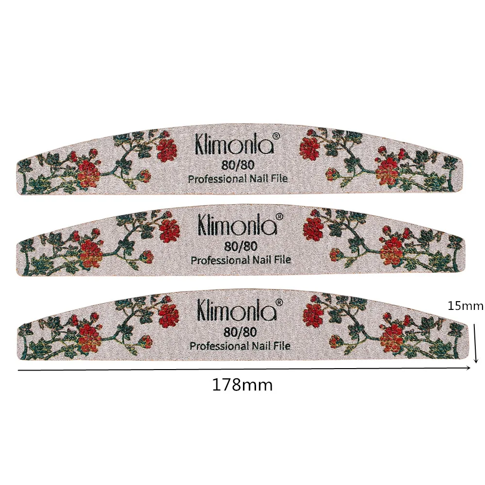 25 adet tırnak dosyaları manikür için gül çiçek kireç 80/100/150/180/240 için zımpara UV jel lehçe manikür aracı profesyonel malzeme