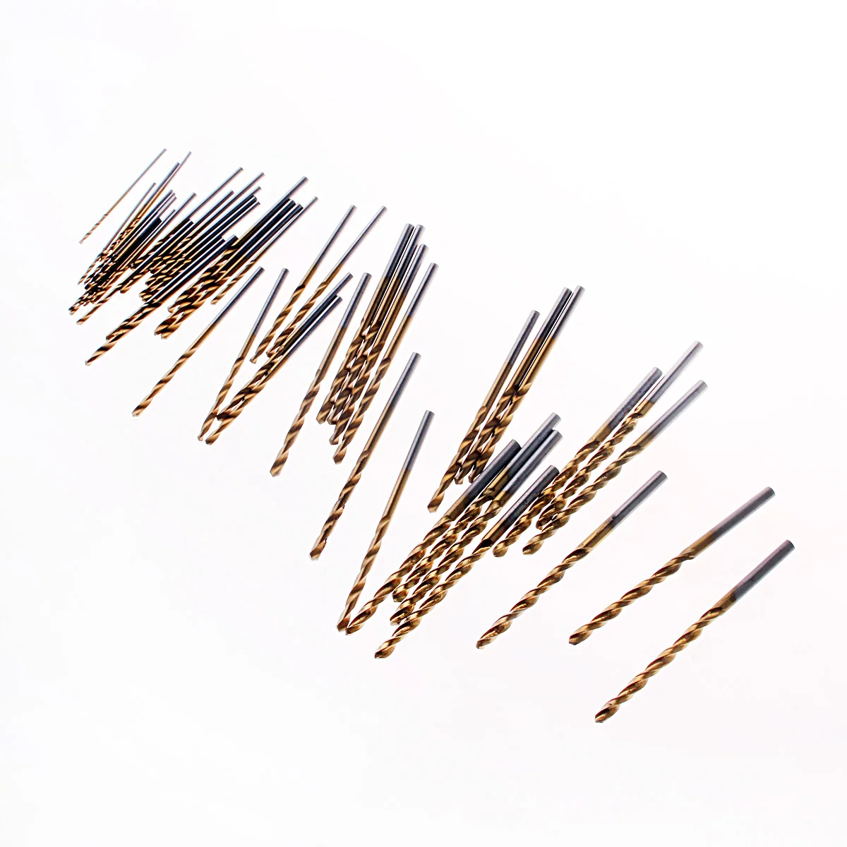 10/50PCS HSS Drill Bit Set Titanium Coated Twist Drill Bit High Steel for Woodworking Plastic And Aluminum 1/1.5/2.0/2.5/3mm