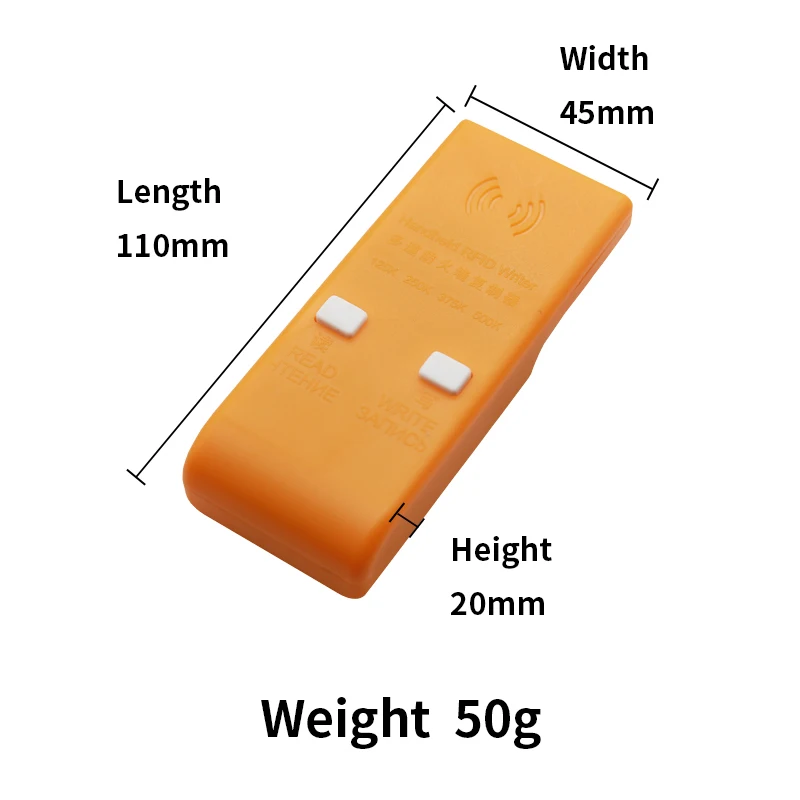 Handheld Rfid Writer Smart ID Card WriterCopier Duplicator Copier T5577 Tag Writer Programmer 125/250/375/500KHz RFID Reader