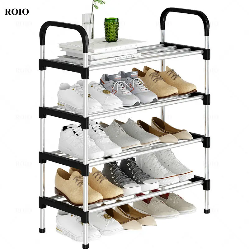 NEW Simple Shoe Rack Handrial Sturdy Removable Hallway Shoe Rack Space-saving Organizer Stand Holder Home Furniture Shoe Cabinet