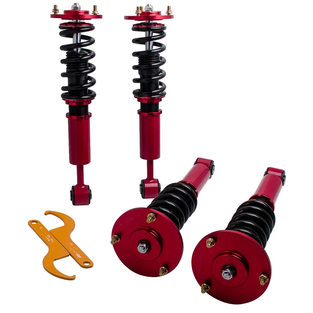 

MAXPEEDINGRODS Coilover Амортизаторы Пружинные спиральные стойки для Ford Expedition 2003-2006 Adj. Комплект для переоборудования воздуха на катушку