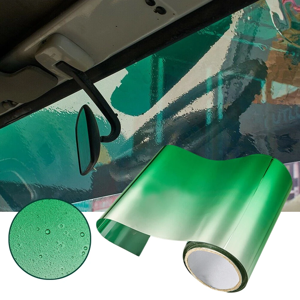 1pcs Universal Green Sun Visor Strip Tint Film Car Front Windshield UV Shade Banner 20CMx150CM Car Styling Accessories