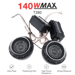 2pcs 140W Mini Dome Tweeter Universal 12V High Efficiency Car Speaker Subwoofer for Car Audio System