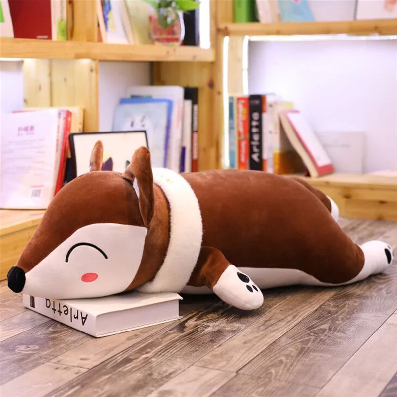 35cm-90cm Kawaii Fox Dolls Stuffed Animals Fox Plush Toys for Girls  Plush Pillow Fox Fluffy Doll Birthday Gift For Children