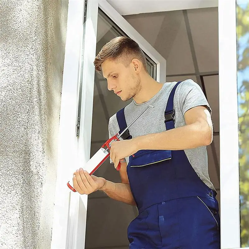 Tubos de calafateo de plástico vacíos, sellador recargable, tubo de calafateo, suministros para el hogar, 5 unidades