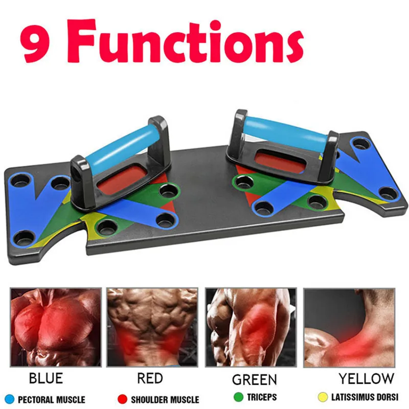 9 in 1 Push Up Board Body Building Men Women Multi-Function Abdominal Enhancement Push-up Stands Fitness Exercise Tools