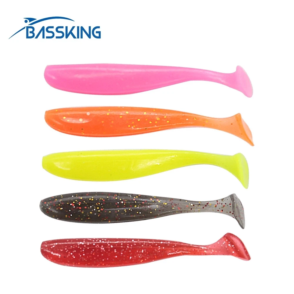 

BASSKING Мягкая приманка 20 шт. 50 мм 1,1 г T Tai силиконовая приманка червяк приманка для рыбалки Pesca искусственная Мягкая приманка Воблер для окуня