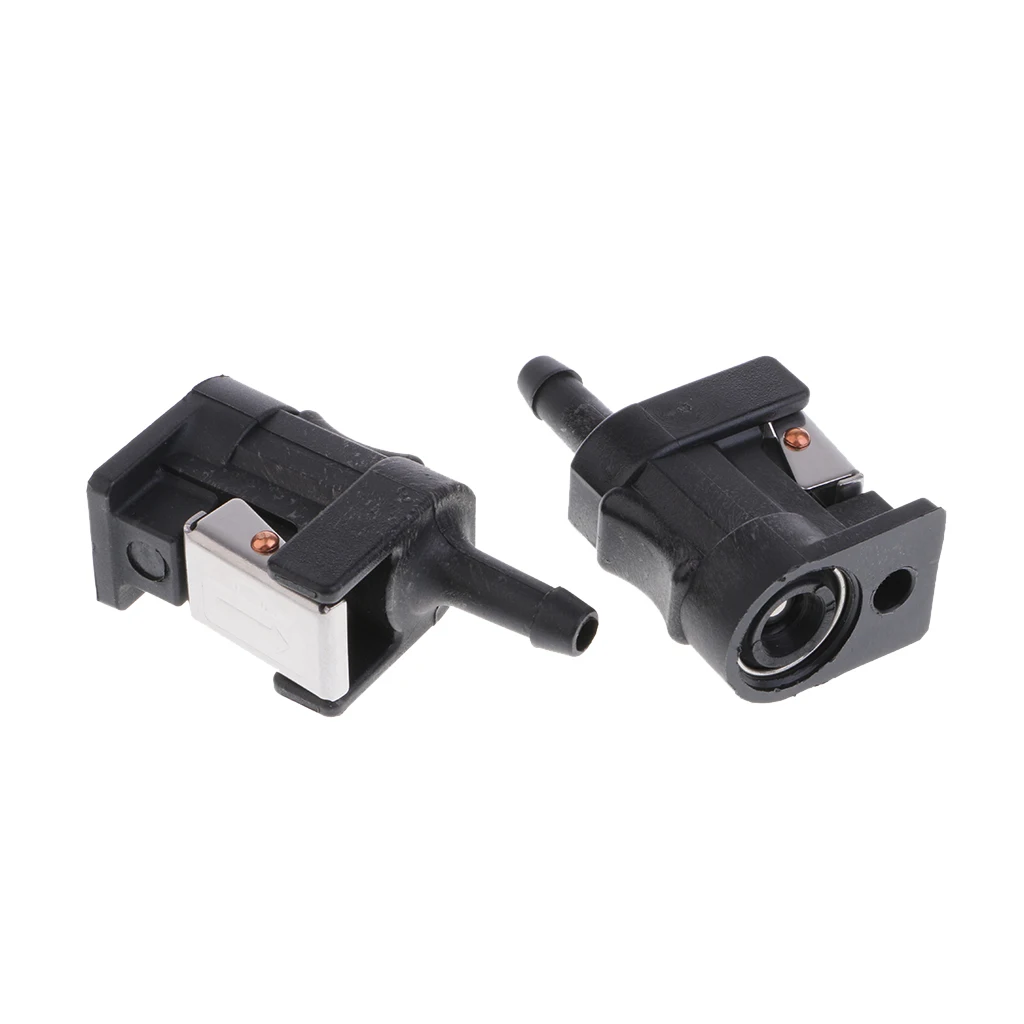 2pcs boat engine Female Quick Connector Fuel Line Connector Pipe Adapter for Yamaha Outboard Motors 5/16 inch Fuel Hose Fitting