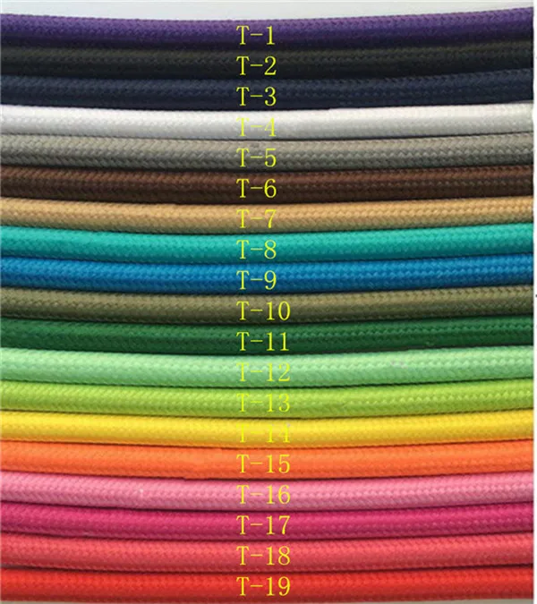 2*0.75 5M /Lot Edison Textile Cable Fabric Wire Chandelier Pendant Lamp Wires Braided Cloth Electrical Cable Vintage Lamp Cord