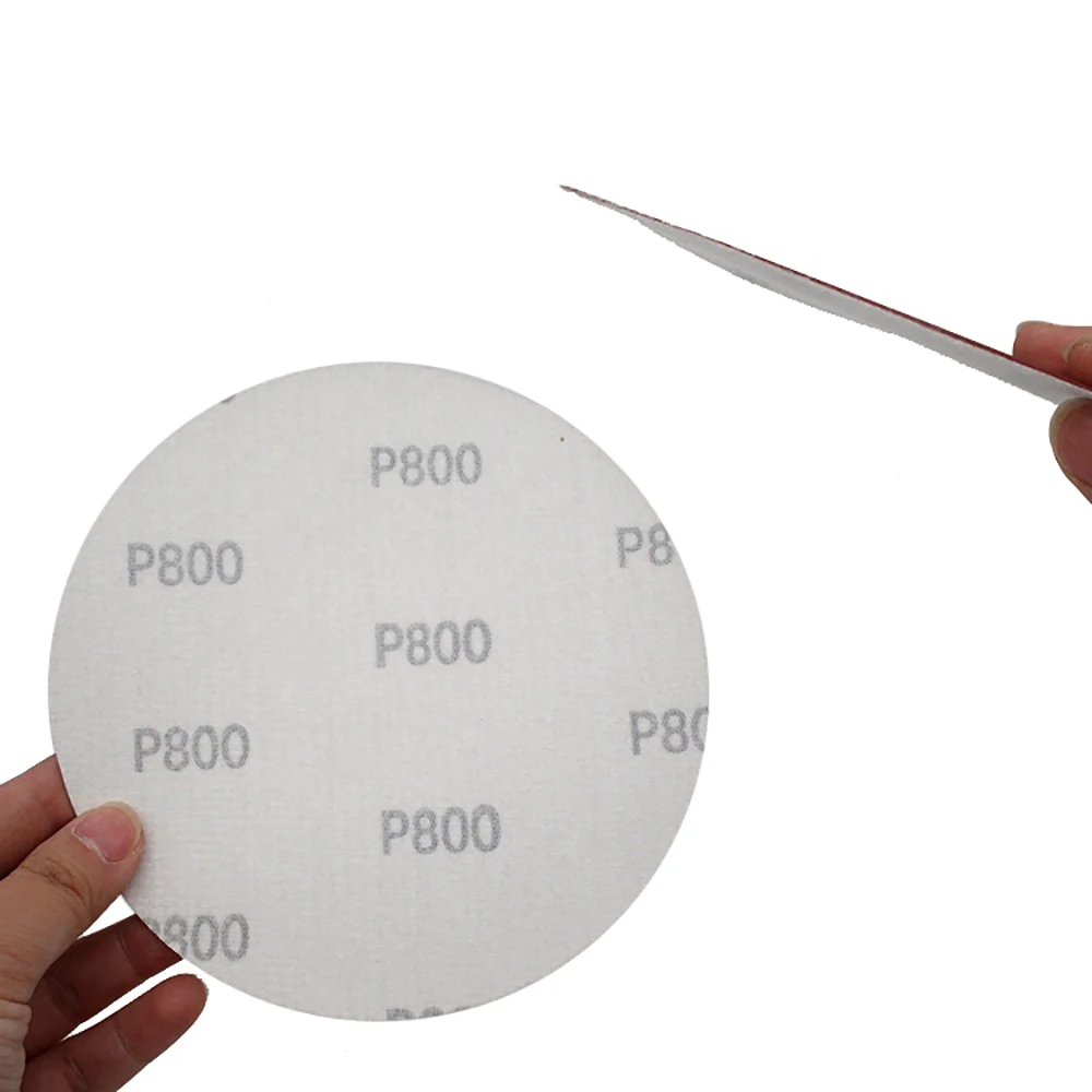 Discos de lixamento de 150mm 6 Polegada almofadas de polimento abrasivas da lixadeira do disco do gancho e do laço 40 - 2000 grit para o automóvel de madeira da pintura do metal