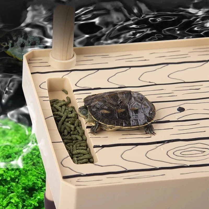 Tortoise terrace Brazilian water turtle Floating island turtle tank Aquarium floating terrace Tortoise floating platform