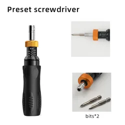 0.1-12nm AdjustablePreset Torque Screwdriver Metric Torque Wrench Slipping Screw driver Hex Socket Maintenance Repair Tool