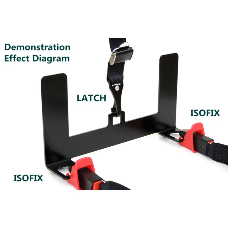 Kit de montage universel pour ceinture de sécurité de voiture, support de loquet pour siège d'enfant, pour connecteur ISOFIX