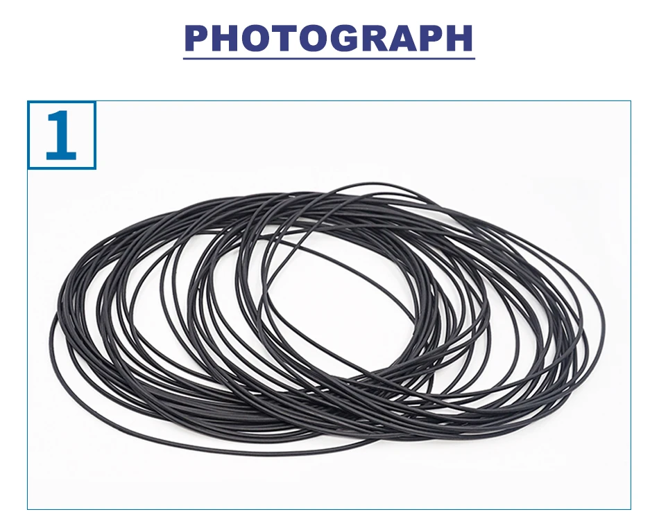CS1.5mm OD4-125 NBR O Ring Seal Gasket Thickness Oil and Wear Resistant Automobile Petrol Nitrile Rubber O-Ring Waterproof Black