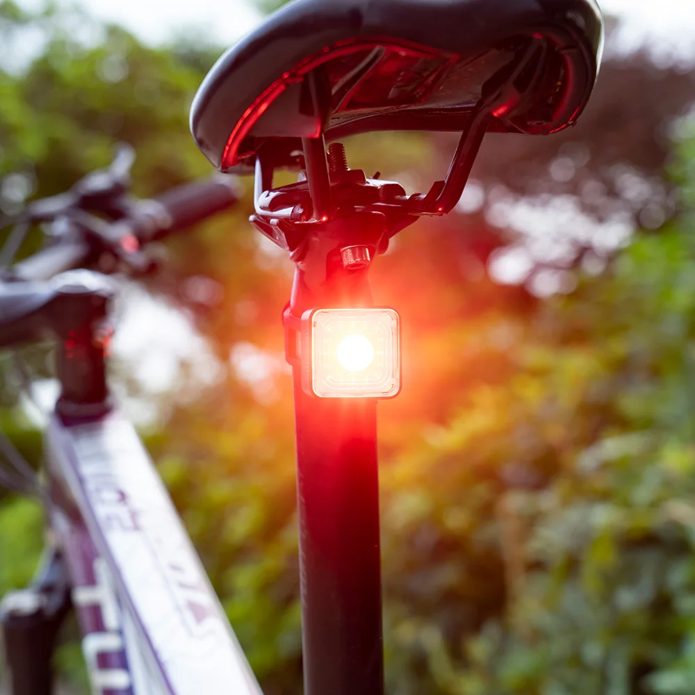 ThinkRider 120Lumen Bicycle Smart Brake Sensing Light IPX6 Waterproof LED Charging Cycling Taillight Bike Rear Accessories