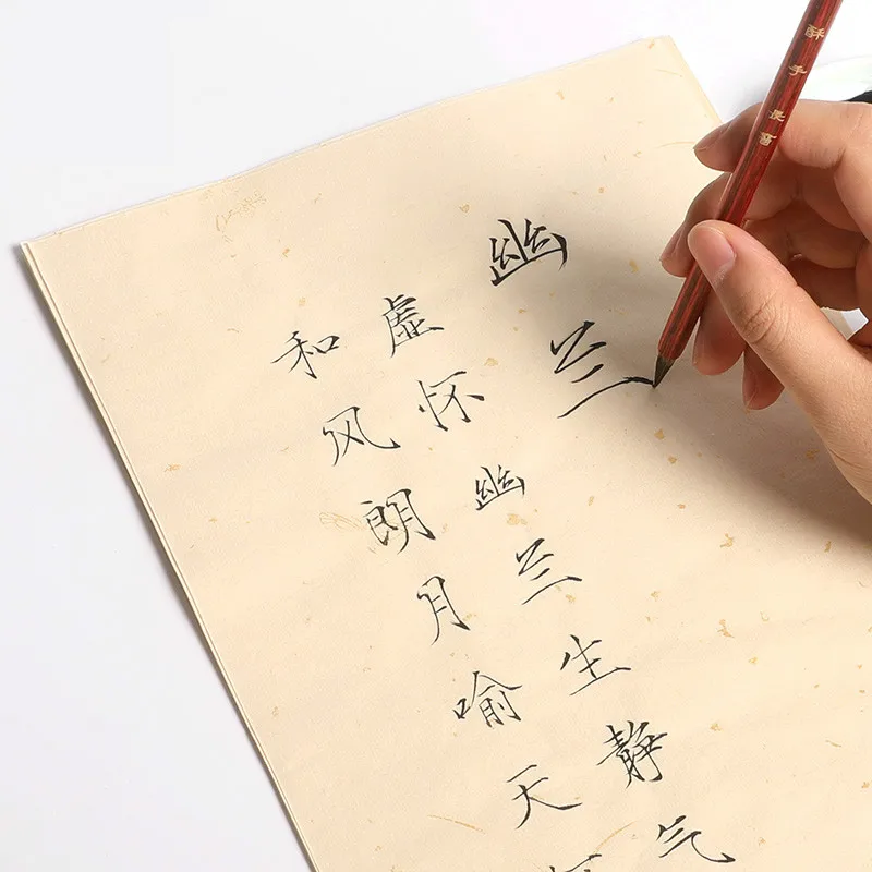 Chinese Borstel Kalligrafie Schrift Shoujinti Rijstpapier Schrift 80 Vellen Lied Huizong Kalligrafie Tracing Xuan Papier Schrift