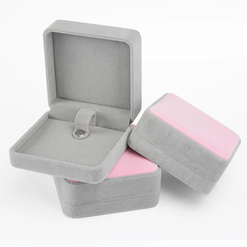 

MADALENA SARARA Jewelry Box Kraft Paper Box Velvet Jewelry Box Storage Gift Box 5pcs/lot