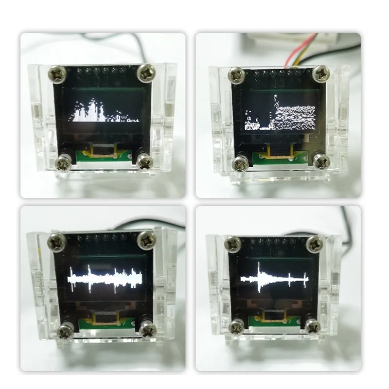 جهاز تحليل الموسيقى, شاشة OLED صغيرة 0.96 بوصة ستيريو موسيقى الطيف محلل مكبر الصوت مؤشر مستوى الصوت محلل إيقاع مقياس VU