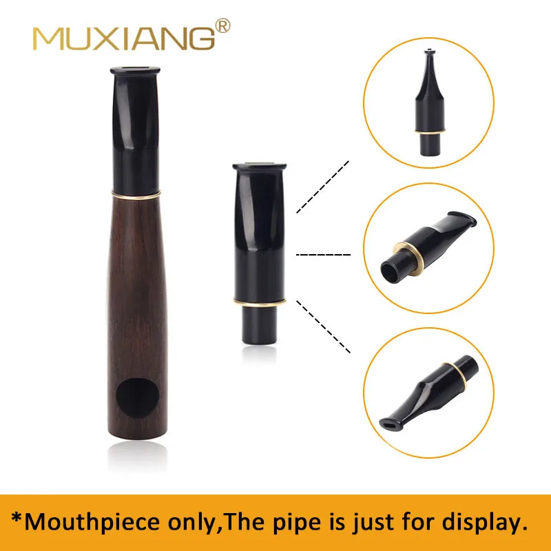 

3pcs Black Acrylic Mouthpieces Pipe Stems Tobacco Pipe Stem for Smoking Pipe Fit 9mm Carbon Filter DIY Pipe Accessories bj0002-1