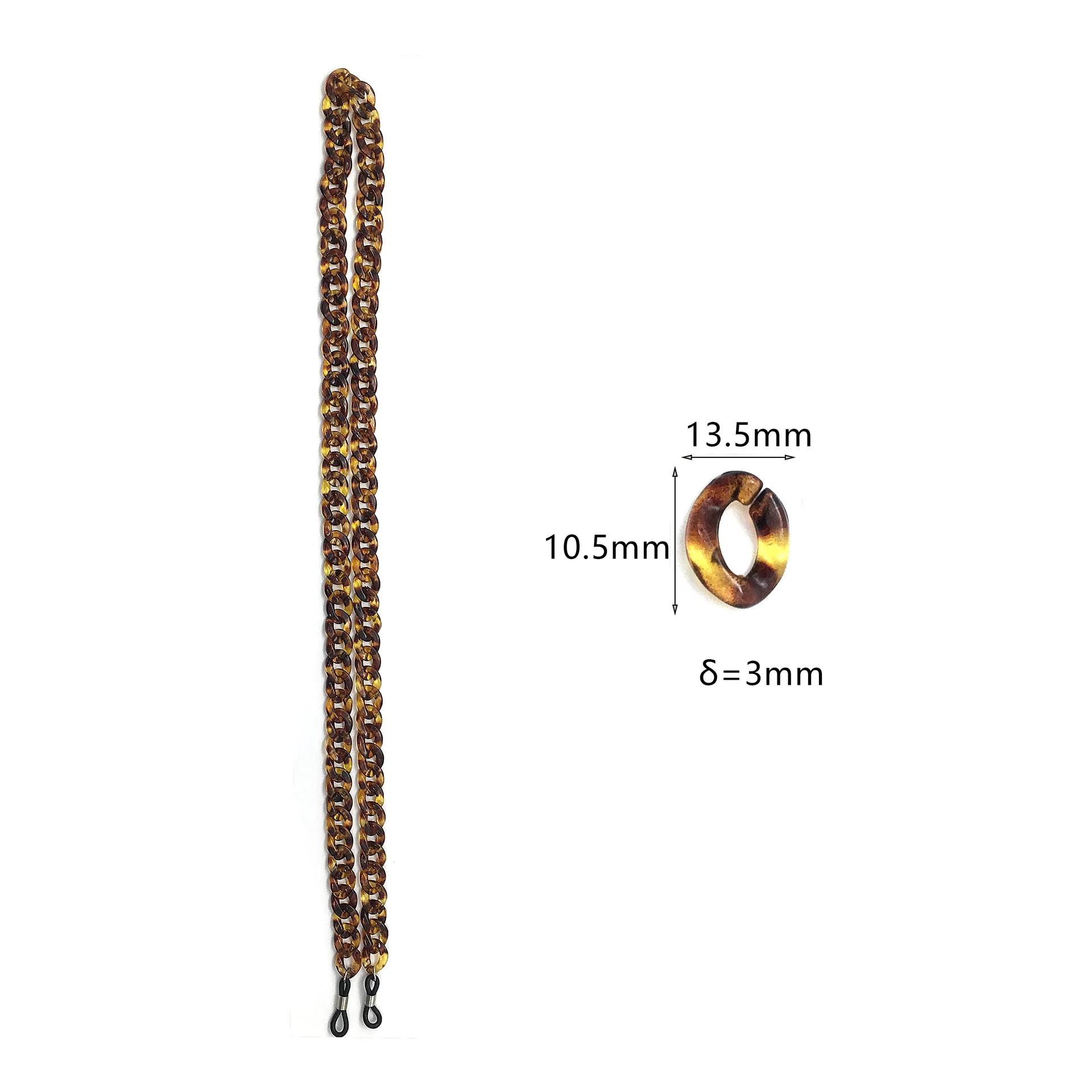 Fashion Amber Acrylic Sunglasses Chain For Women Lanyard Reading Glasses Chains Cord Holder Neck Strap Rope Eyeglass Accessories