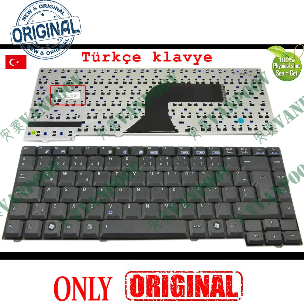 New Notebook Laptop Keyboard for ASUS A3A A3E A3H A3V F5 F5R F5V F5Z F5S G2 Black TR Turkish Tastatur V012262AK1 MP-07B36TQ-5283