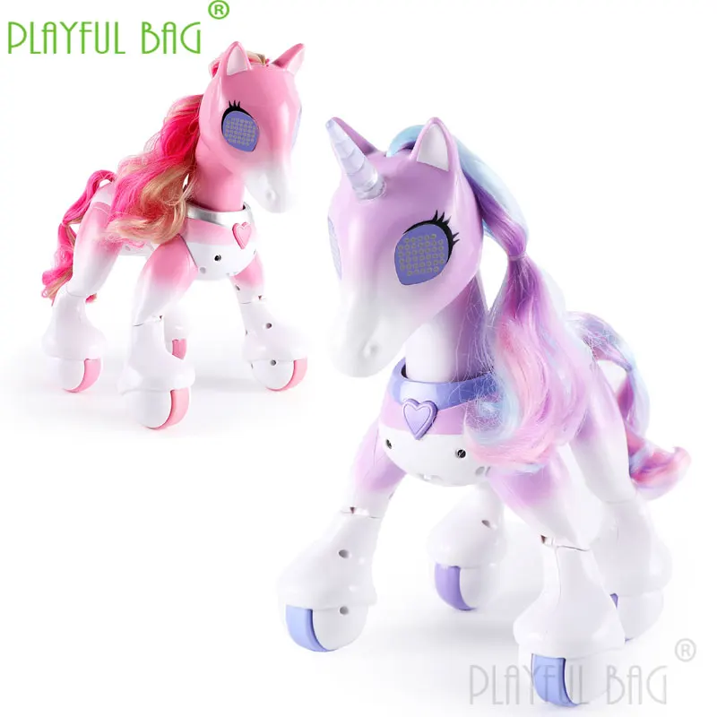 Christmas children gift remote control horse intelligent Unicorn touch sensing educational interactive toy electronic pet vd35