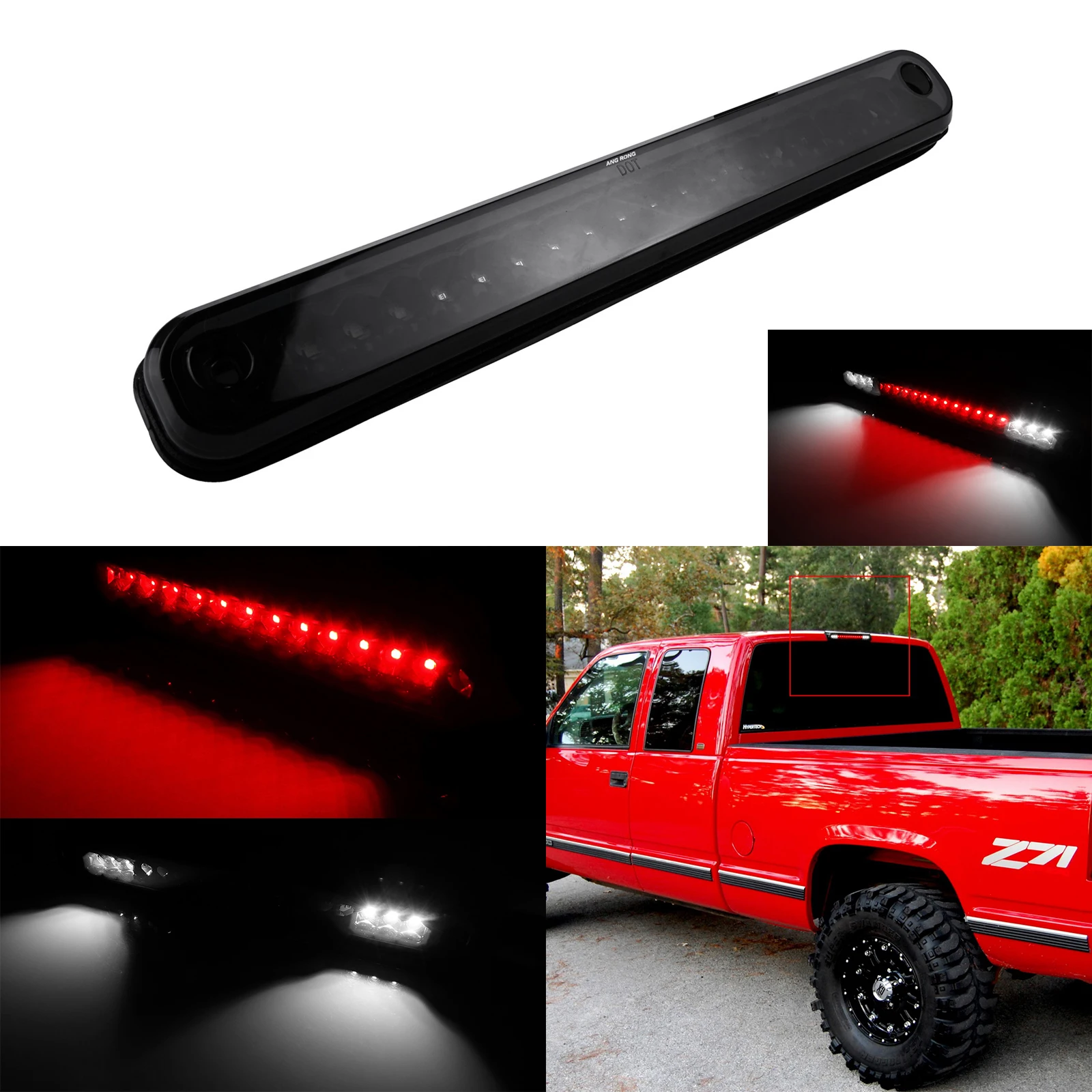 

ANGRONG 1X LED 3rd Third High Brake Cargo Light Fit Chevrolet C10 GMC C/K 1500 2500 3500 US