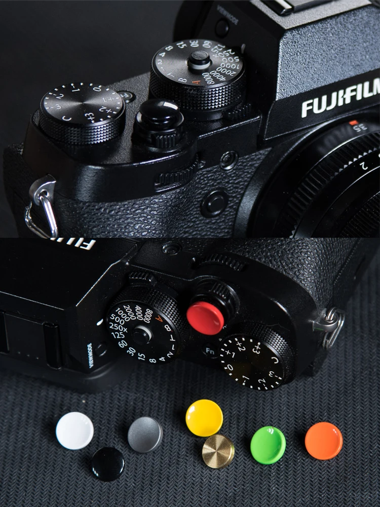 Metal Concave Surface Camera Soft Shutter Release Button For Fujifilm Fuji XPRO2 X100F T XE3 XT20 10 XT2 3 GS645s M5 M6 M7 M8 M9