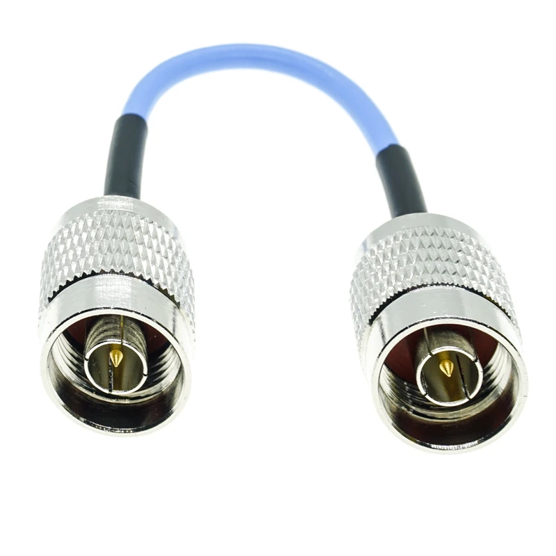 N type male to N male plug connector RG402 RG-402 Semi Flexible Coaxial RF Coax Cable 50ohm Blue