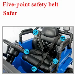 Children's electric car seat belt, can ride on baby electric toy car seat safety accessories, five-point seat belt