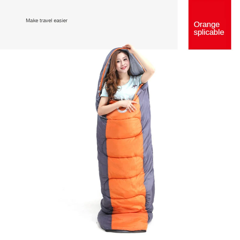 

1.8KG outdoor adult sleeping bag plus cotton thickening adult ultralight sleeping bag portable camping lunch break sleeping bag