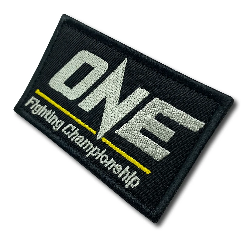 ONE Fighting Championship Patches high quality Embroidered Military Tactics Badge Hook Loop Armband 3D Stick on Jacket Backpack