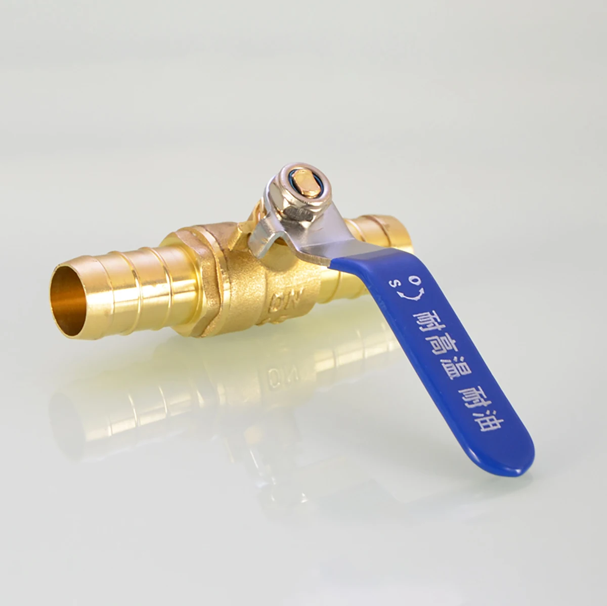1pcs Brass 8mm - 19mm Hose Barb Inline Shutoff Ball Valve Pipe Fittings Connector Water Oil Air Gas Fuel  Small Valve