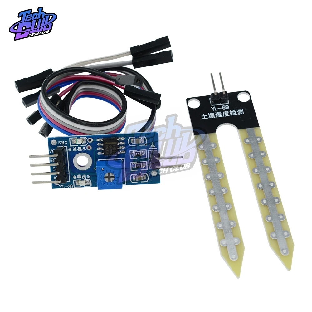 Igrometro del suolo modulo di rilevamento dell'umidità sensore dell'acqua dell'umidità umidità del suolo per Arduino 3.3V-5V