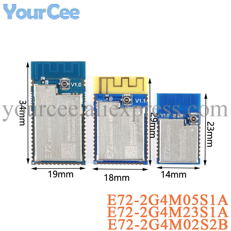 E72 2G4M02S2B 2G4M23S1A 2G4M05S1A 2.4GHz 2dBm IO Port Wifi Wireless Module SoC Receiver CC2640 CC2630