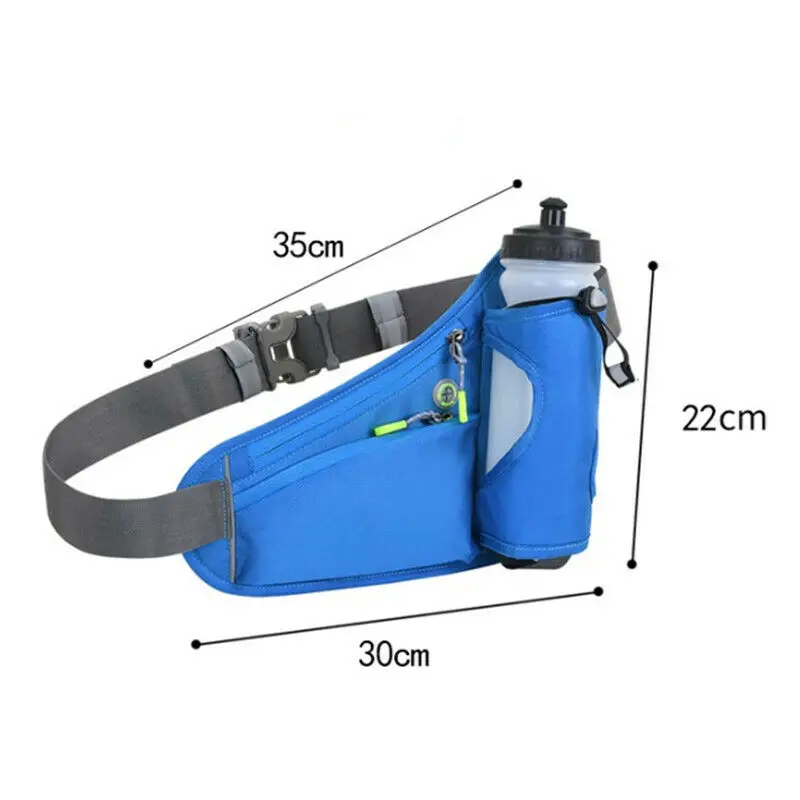 Bolsa de cinturón de hidratación deportiva para hombre y mujer, riñonera con soporte para botella de agua para correr, ciclismo, senderismo y caminar