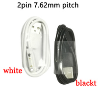 1pcs  USB 7.62 mm Male to 2Pin Pogo Magnetic charge connectorCable Cord for Smart Watch GT88 G3 KW18 Y3 KW88 GT68
