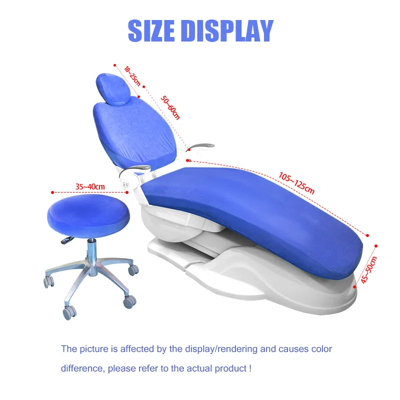 Dental Fabric Unit Dental Chair Seat Cover Chair Cover Elastic Washable Dustproof Protective Case Protector Dentist Equipment