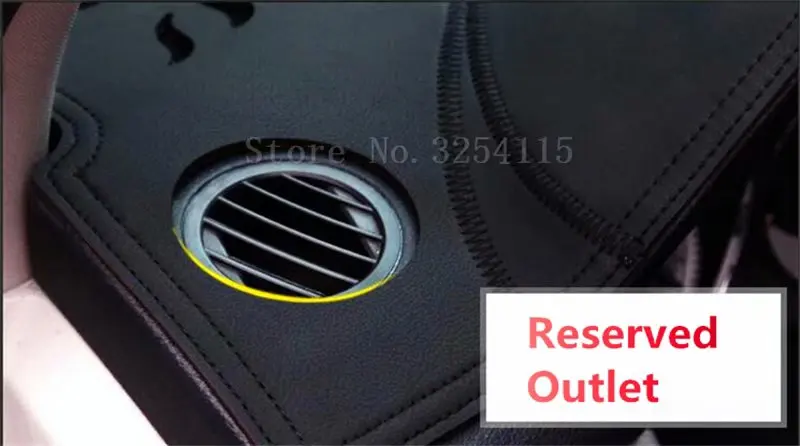 for toyota corolla axio altis g10 2006 - 2012 Leather Dashmat Dashboard Cover Pad Dash Mat Carpet Car Styling Accessories custom
