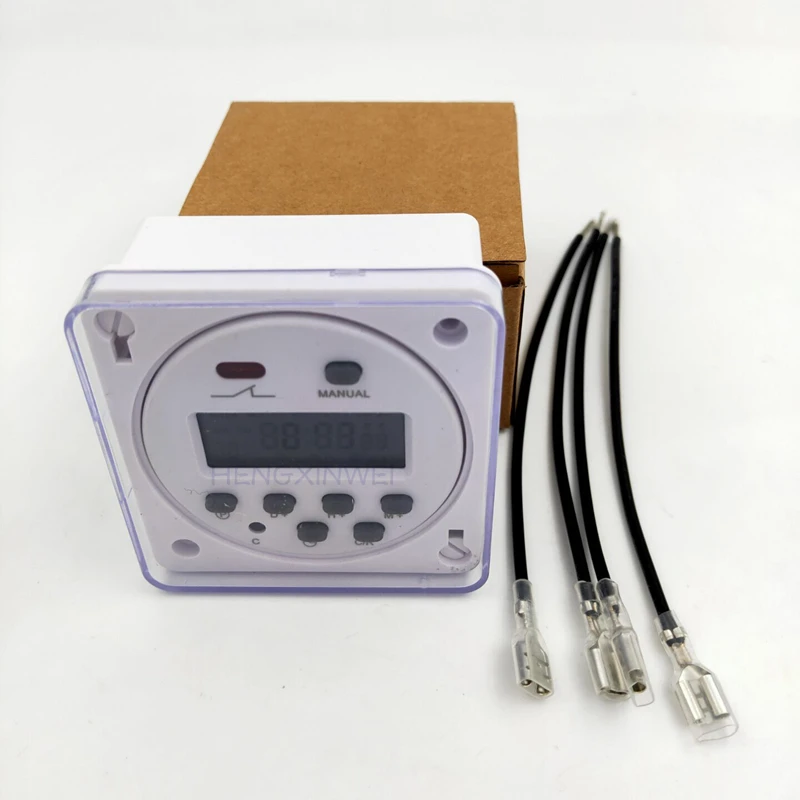 CN101A 2nd Updated Timer Switch Power Programmable Time Relay Waterproof Cover 4WIRES