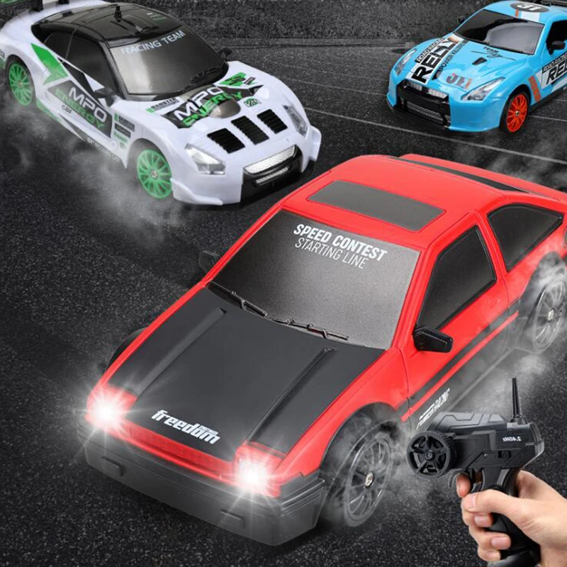 20Km/h RC Car 1/24 2.4G High Speed Remote Control Mini Model Vehicle Electric AE86 Drift Racing Car Gift for Kids Christmas