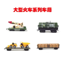 Large-scale train compartment toy rail train model series accessories Large-scale empty carriage freight carriage